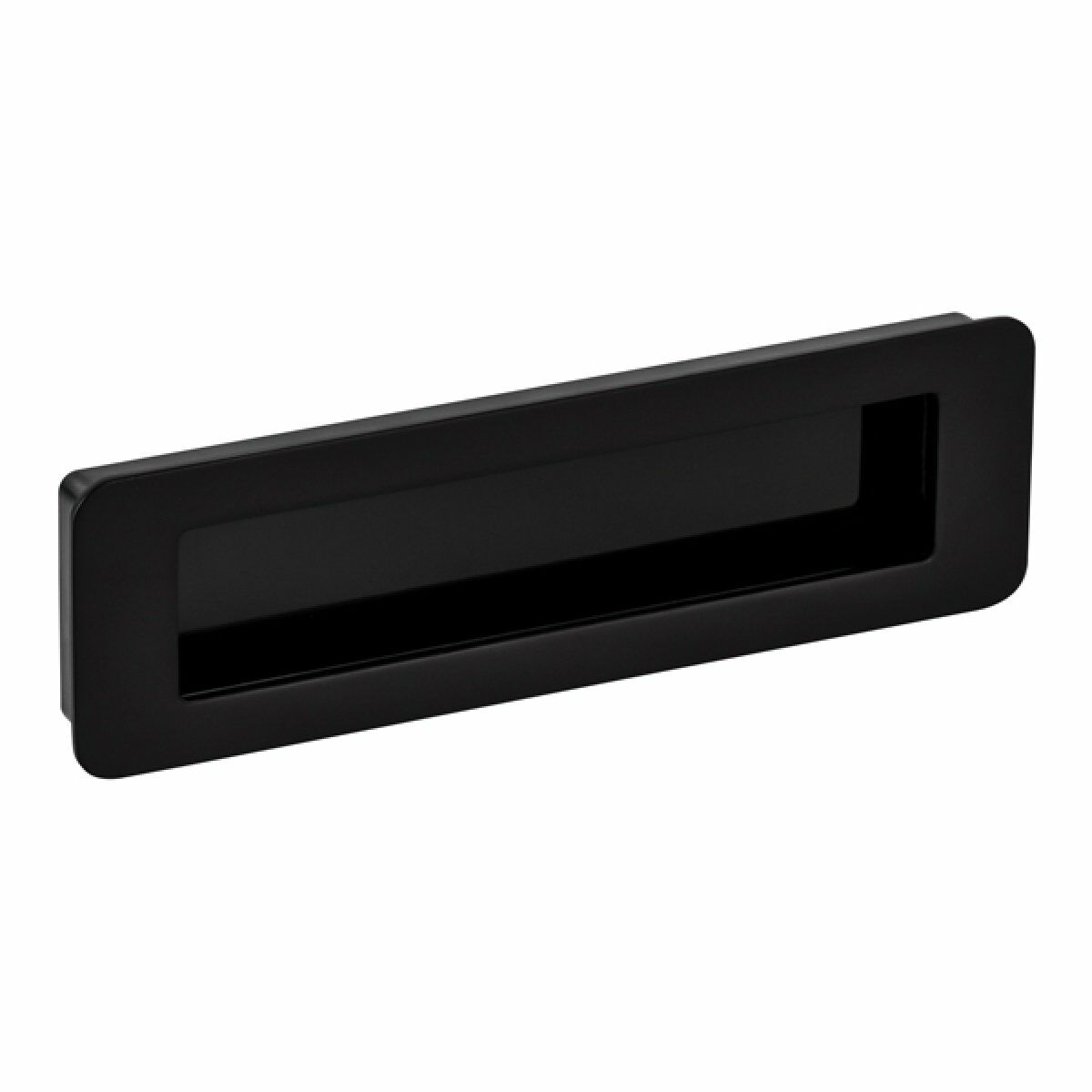 Hafele PIAZZA Gömme kulp mat siyah 160mm
