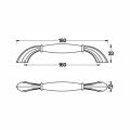 Hafele ROOSA Kulp mat siyah 160mm