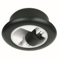 Hafele RENE01 Gömme tekerlek sert,siyah Ø54x8mm