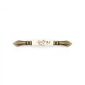Giusti M71.01.G1.D1G Seramik Porselen Antik Sarı - Beyaz 128mm