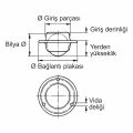 Hafele UFO Bilyalı tekerlek Ø25x20mm