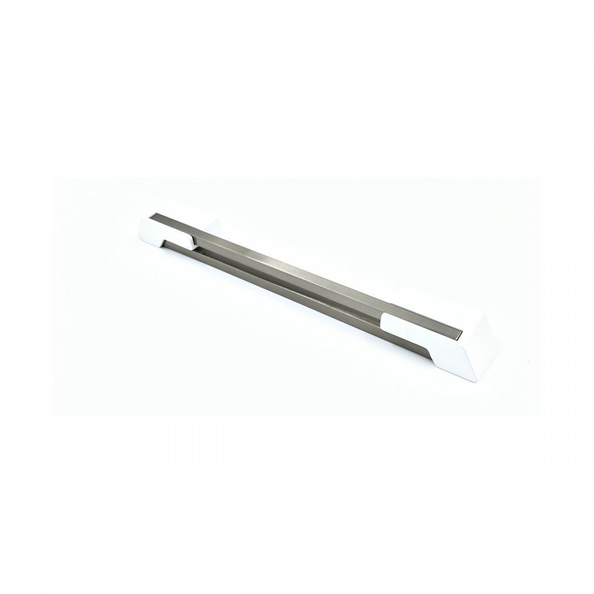 Zavinna Z324 Metal Mat Beyaz - Inox 224mm Akslı Kulp