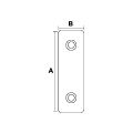 Hafele Baza pabucu, beyaz 53x11x6mm