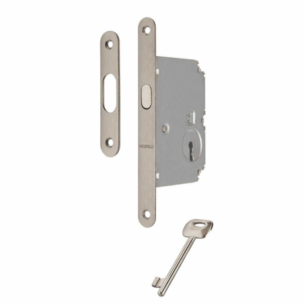 Hafele Kayar kapı kilidi CB mat nikel 50/16mm