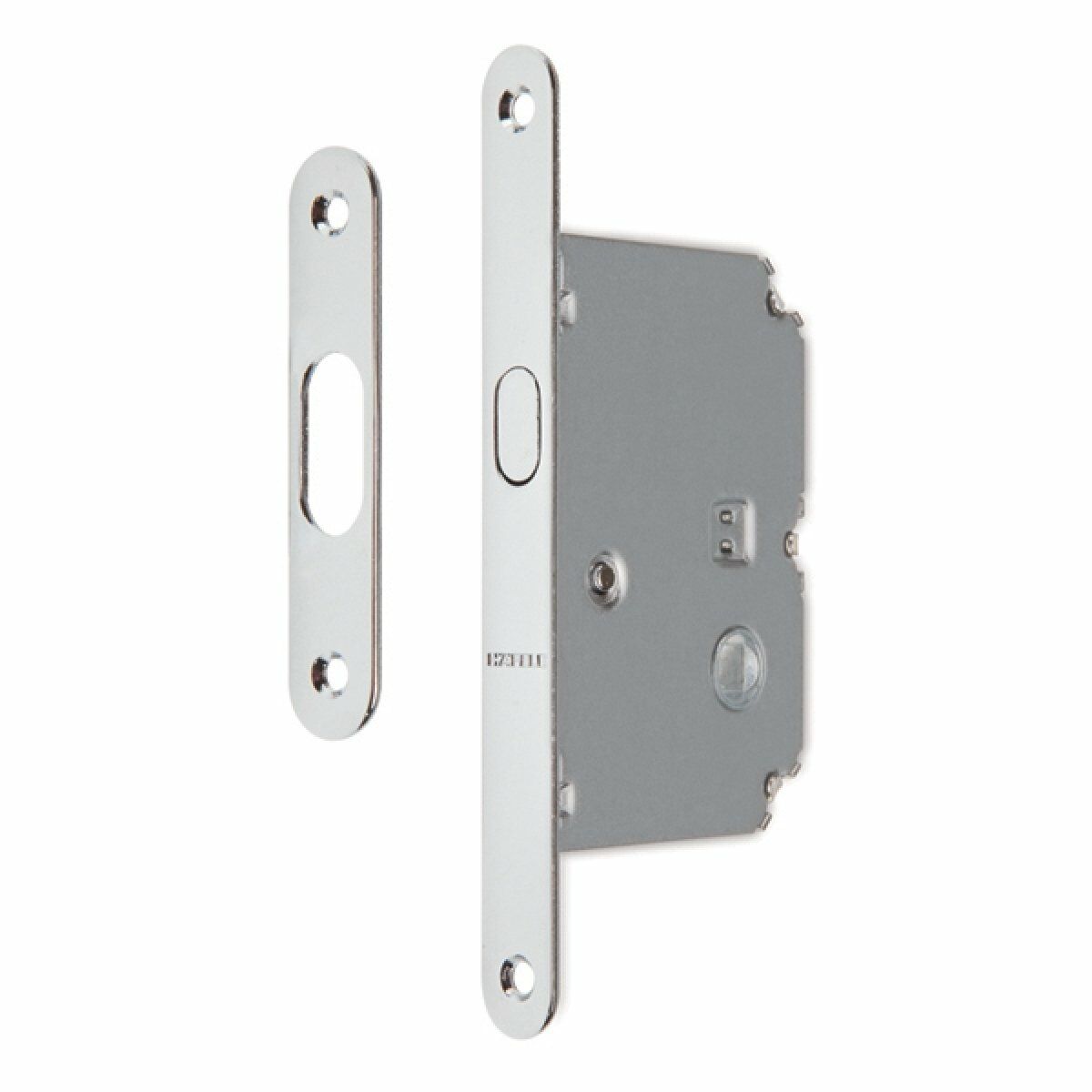 Hafele Kayar kapı kilidi WC parlak krom 50/16mm