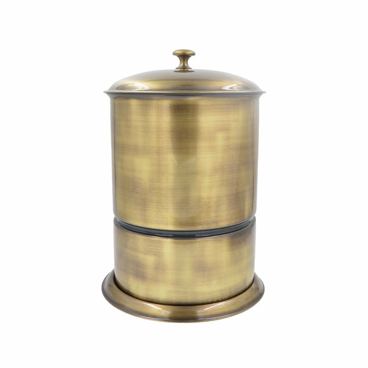 Selin Kapaklı Çöp Kovası Antik Bronz 5 Litre | Kapaklı Çöp Kovası