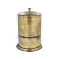 Selin Kapaklı Çöp Kovası Antik Bronz 5 Litre | Kapaklı Çöp Kovası
