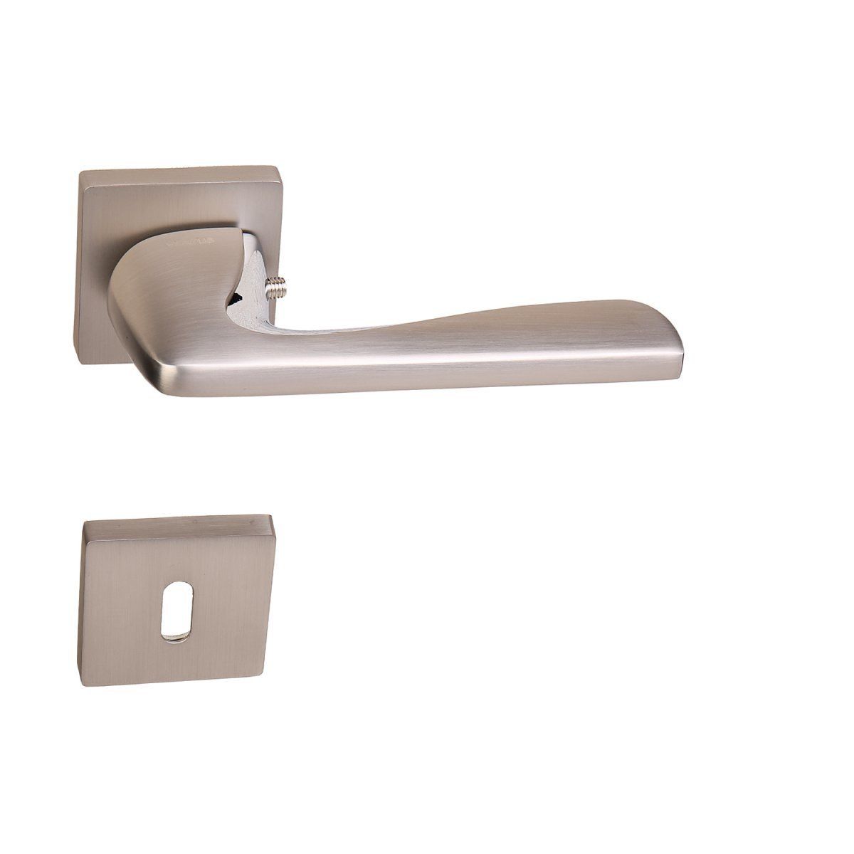 Ventus Kapı Kolu Oda Tipi Krom - Mat Gri | Oda Kapı Kolu