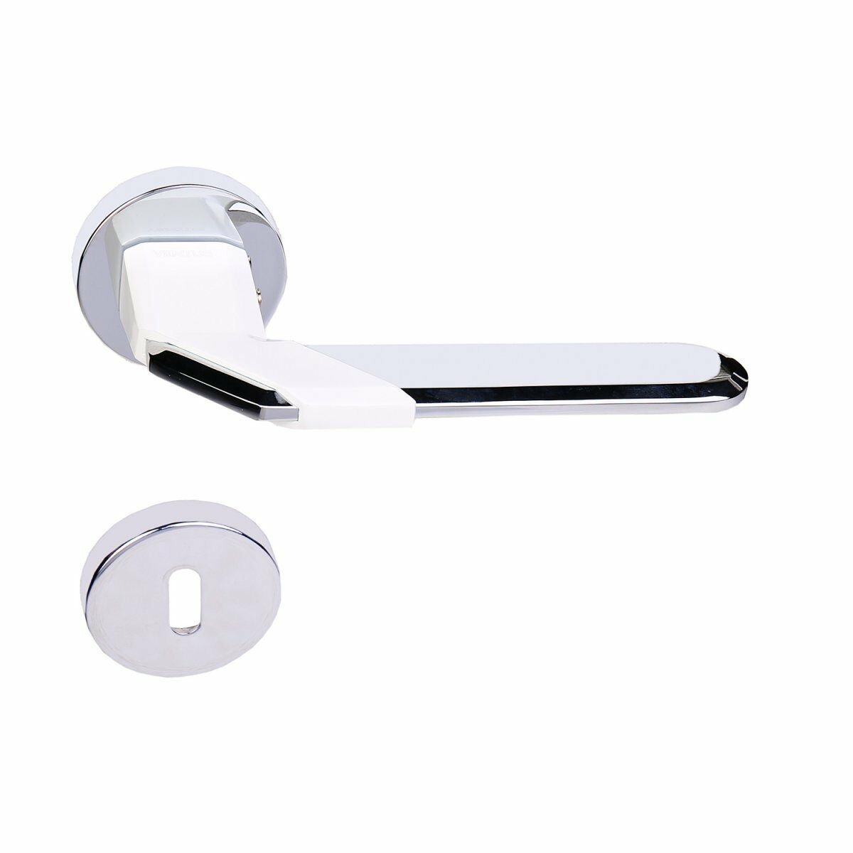 Ventus Kapı Kolu Oda Tipi Krom - Beyaz | Oda Kapı Kolu