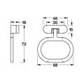 Hafele HENDEL Sarkaç kulp parlak pirinç 32mm