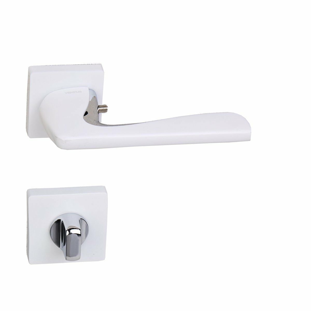 Ventus Kapı Kolu WC Tipi Krom - Beyaz | WC Kapı Kolu