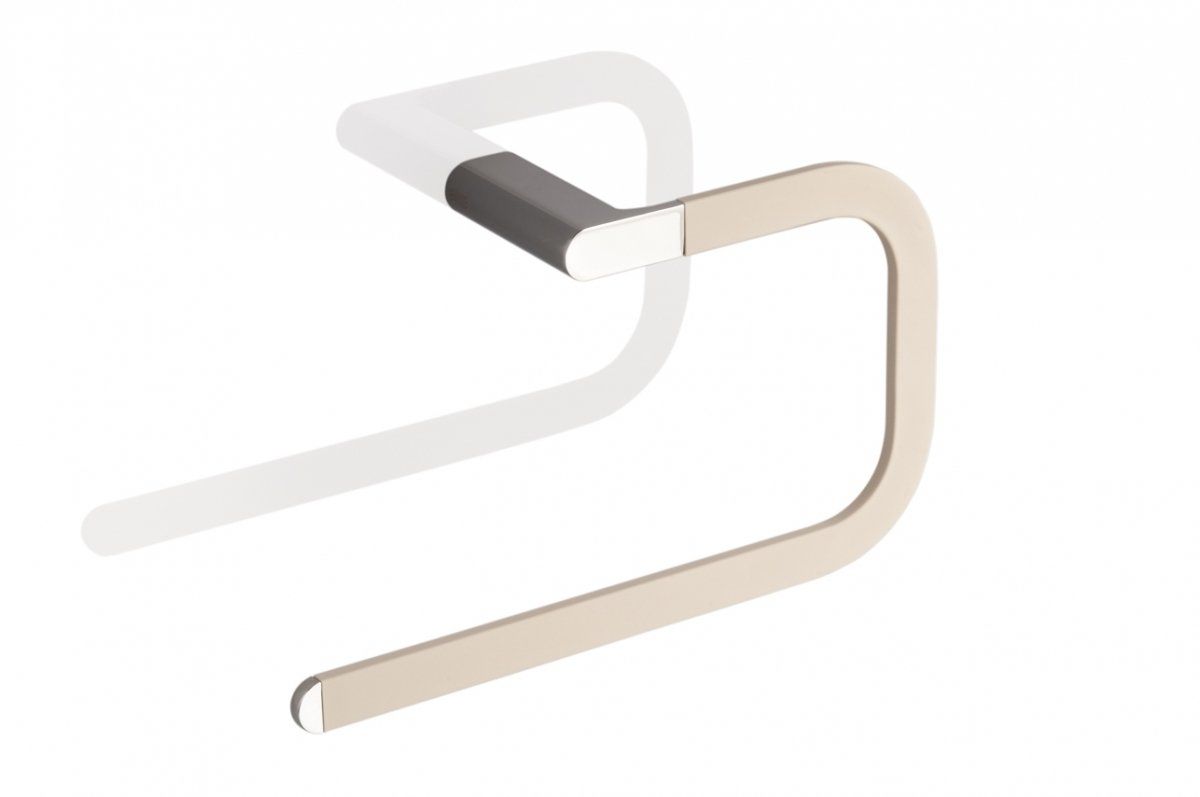 İnda Mito Duvara Monte Açık Dikdörtgen Havluluk Krom Beyaz | Havluluk