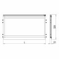 Hafele LED1084 Rafaltı ayd 24V/9,6W 3100K 563mm