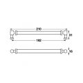 Hafele VIENNA Kulp antik bronz 192mm