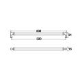Hafele VIENNA Kulp antik bronz 320mm