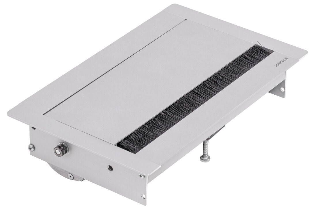 Hafele GOO Priz,1priz/UPS/CAT6/CAT3,mat eloksal