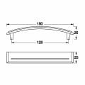 Hafele SAHARA Kulp antik bronz 128mm