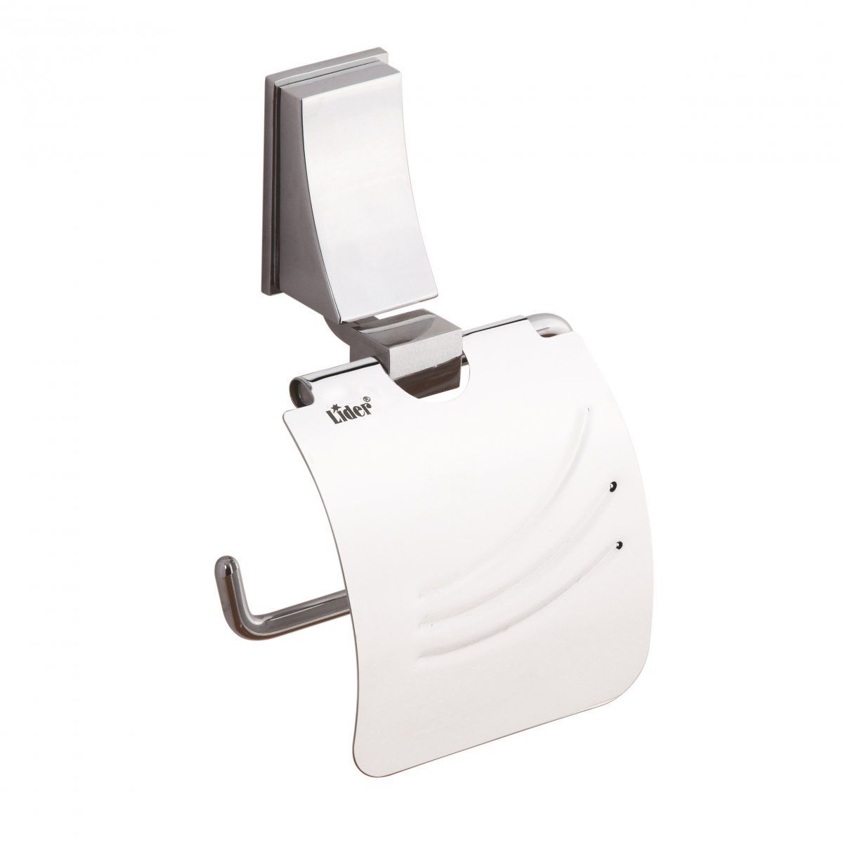 Lider Nil Kapaklı Tuvalet Kağıtlığı Krom | Tuvalet Kağıtlığı