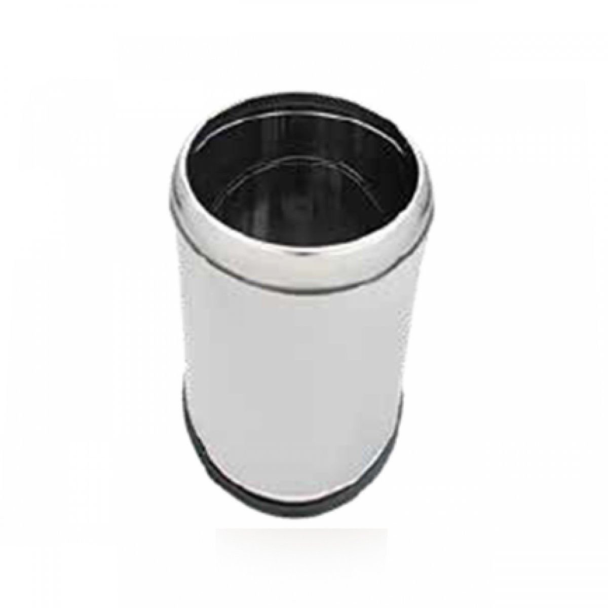 Lider Açık Çöp Kovası Krom 30 Litre | Paslanmaz Çelik Çöp Kovası