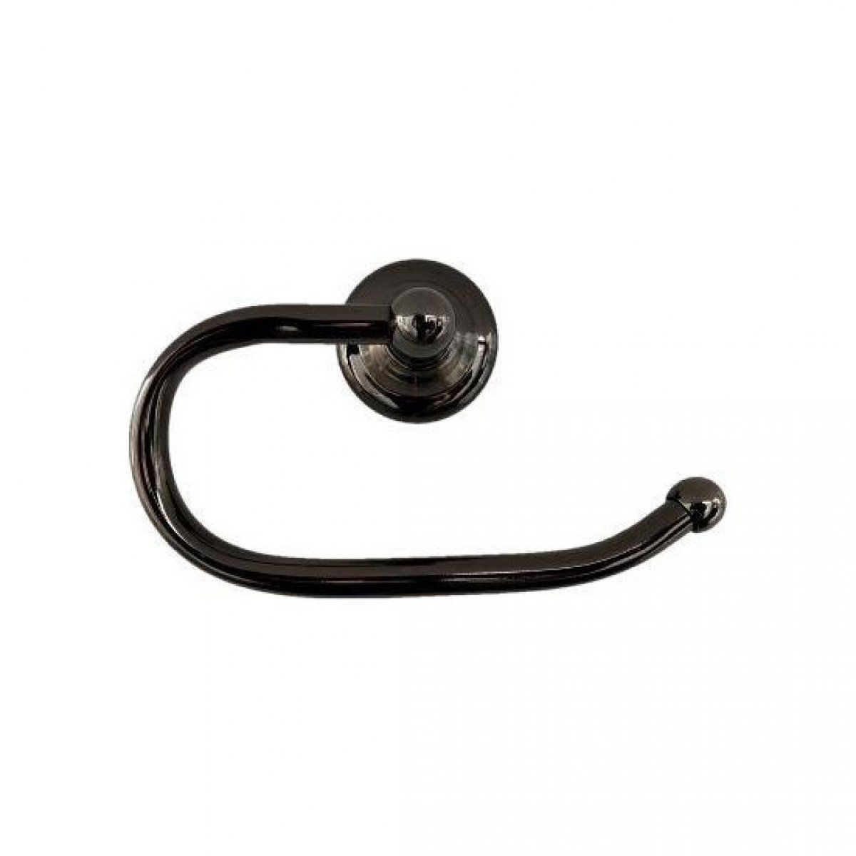 Lider Açık Tuvalet Kağıtlığı Krom Siyah | Duvara Monte WC Aksesuarı