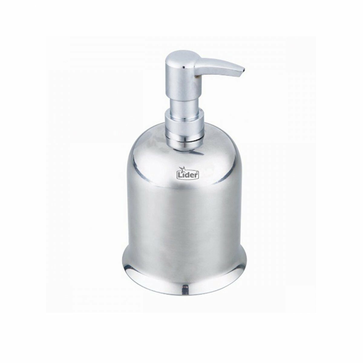 Lider Sıvı Sabunluk 350 ml Krom | Paslanmaz Çelik Sabunluk