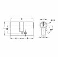 Hafele PC 02 Mandallı barel nikel 40x30mm