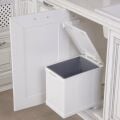 Hafele Raylı BRAVO WHITE Çöp kutusu beyaz 35cm 16 lt