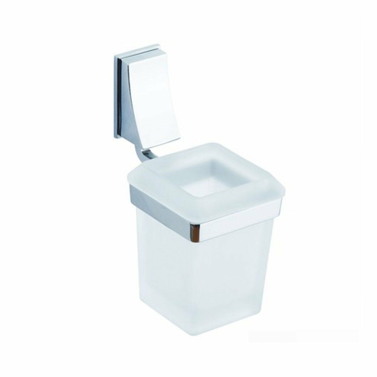 Lider Nil Diş Fırçalık Krom | Duvara Monte Cam Diş Fırçalık