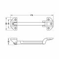 Hafele SDG 02 Güvenlik mandalı par.krom/nikel
