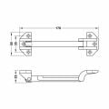 Hafele SDG 02 Güvenlik mandalı par.krom/nikel