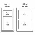 Hafele MIX çöp kutusu, antrasit 6,5l