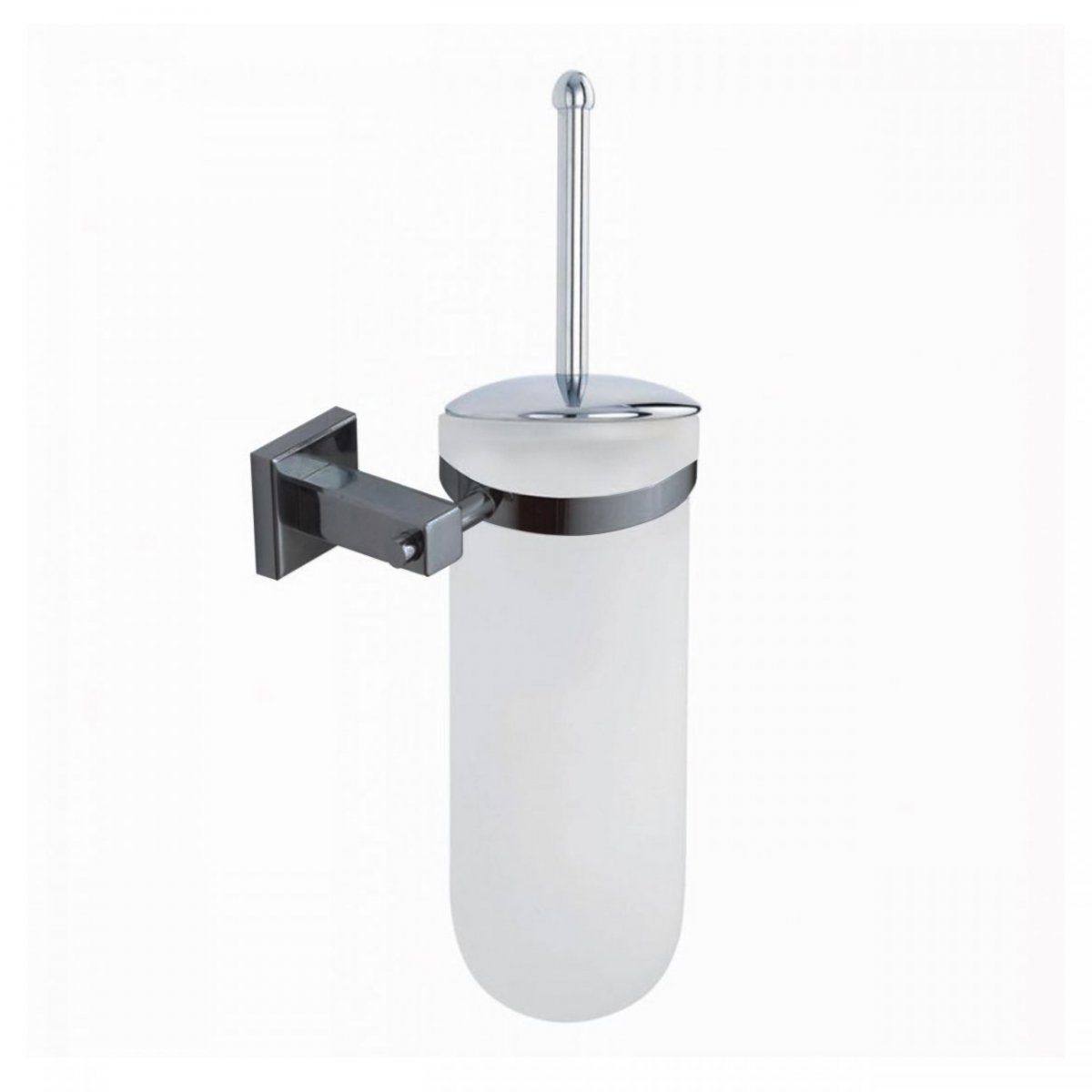 Lider Belezia Tuvalet Fırçası Siyah Krom | Cam Tuvalet Fırçası