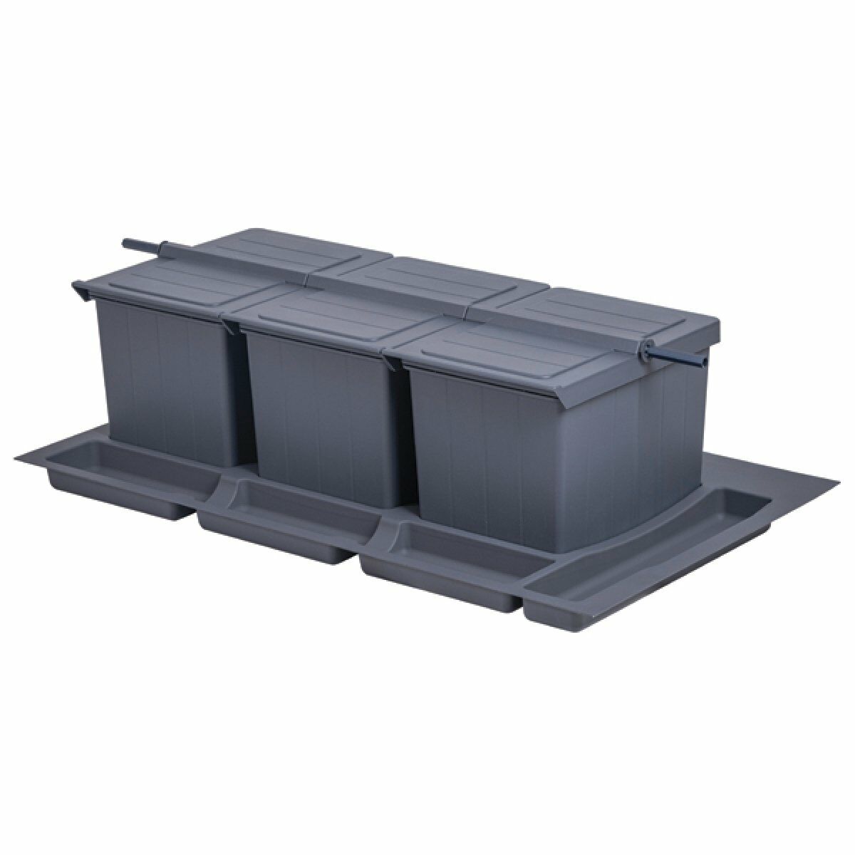 Hafele Çekmece içi  COVERT Çöp kutusu, antrasit 900mm,3x12lt