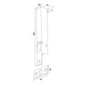 Hafele BOLT 06 Sürgü otomatik sağ p.ç.mat 159mm