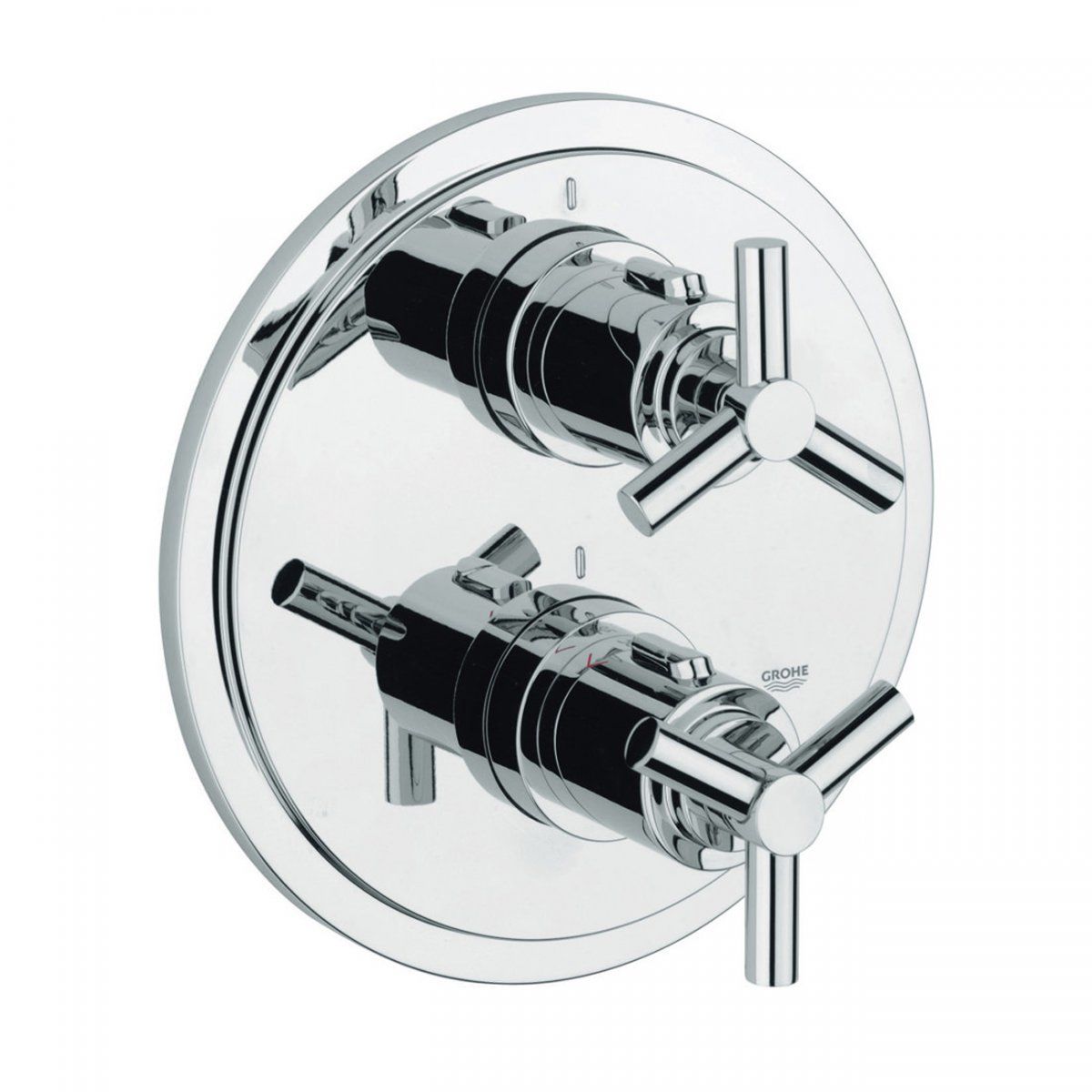 Grohe Atrio Upsilon Ankastre Termostatik Banyo Duş Çeşmesi Çevirmeli Krom