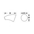 Hafele ARCO JR Düğme kulp parlak krom 26mm