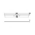 Hafele MIA II Kulp mat siyah 800mm
