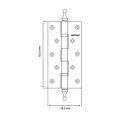 Hafele Yaprak ment.klasik par.krom 162x76x3mm