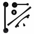 Hafele ARCO JR Düğme kulp mat siyah 26mm