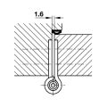 Hafele Yaylı yaprak ment. p.çelik mat114x102mm