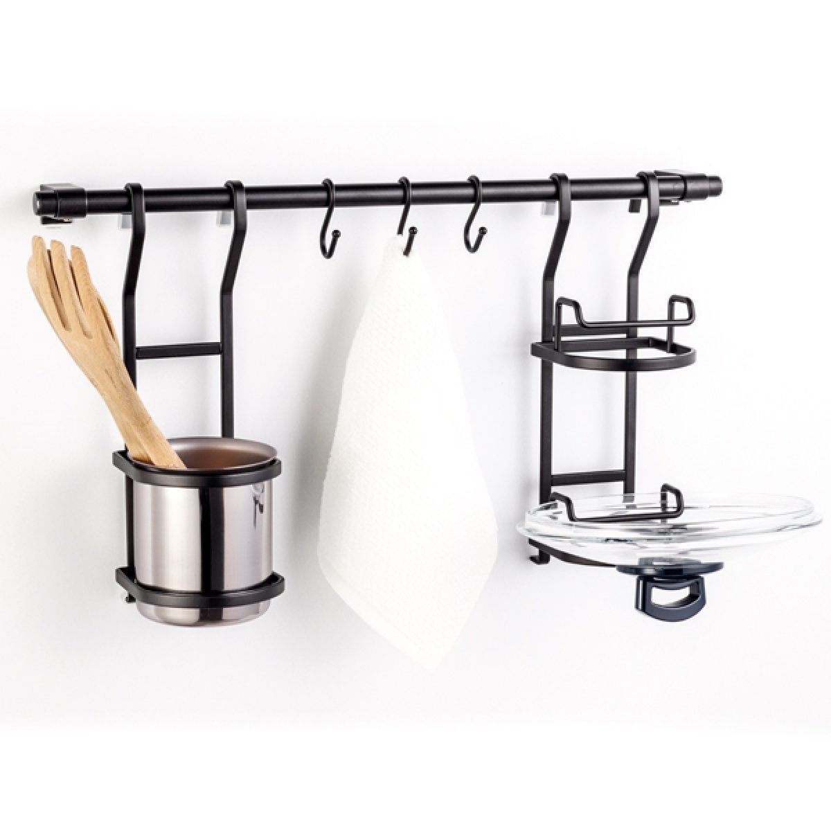 Hafele TRENO Tezgah arası aks.siyah 50cm,Set 1