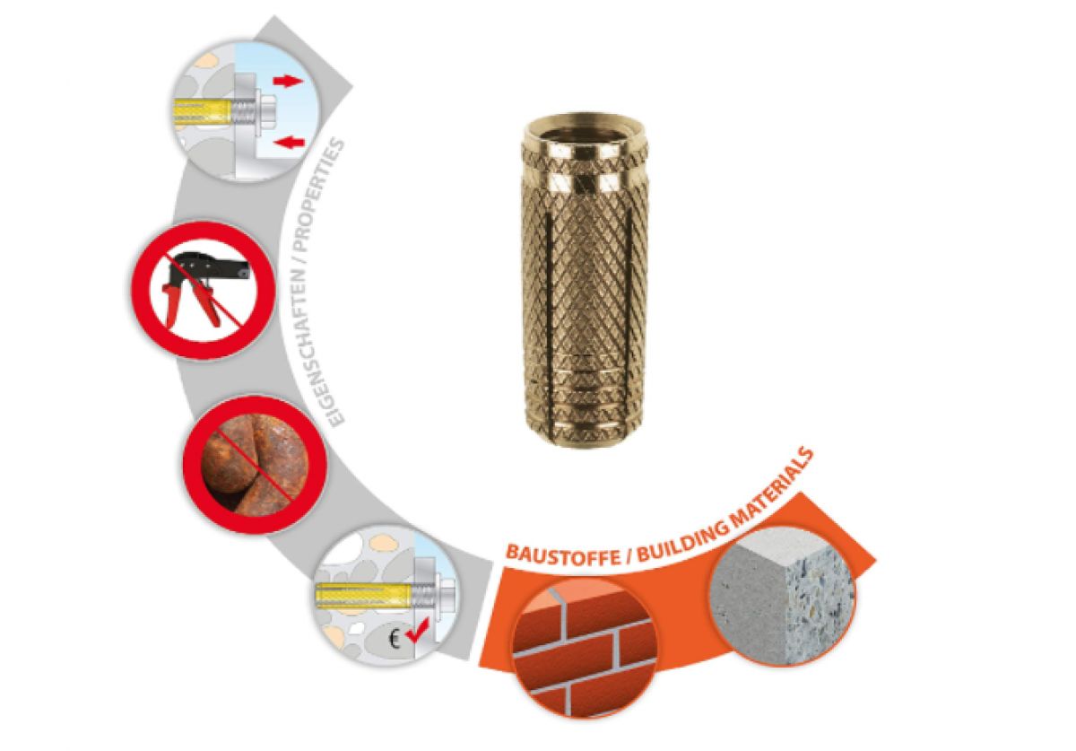 TOX Metrix 10 × 34 mm 4’lü | İçten Dişli Metal Dübel