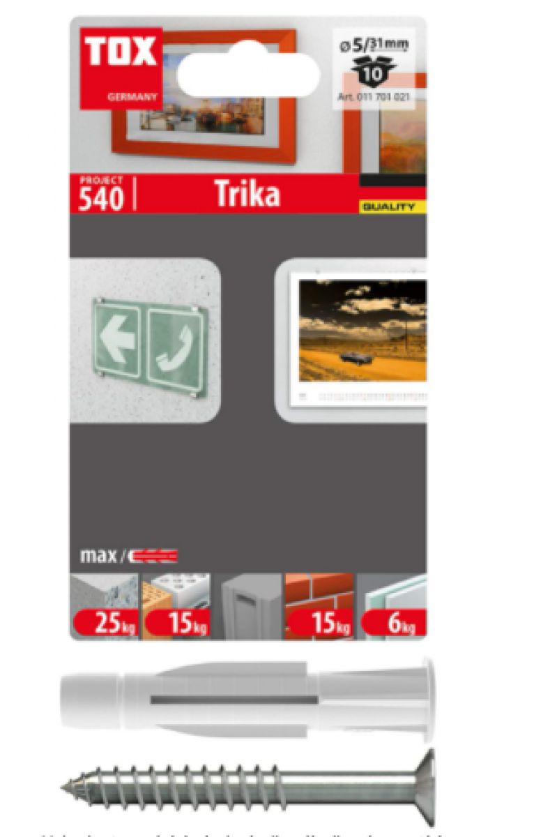 TOX Deco 5 × 31 mm 10’lu | Çok Amaçlı Dübel