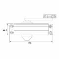 Hafele DCL10 Kapı kapatıcı, EN3, gümüş, sabitle