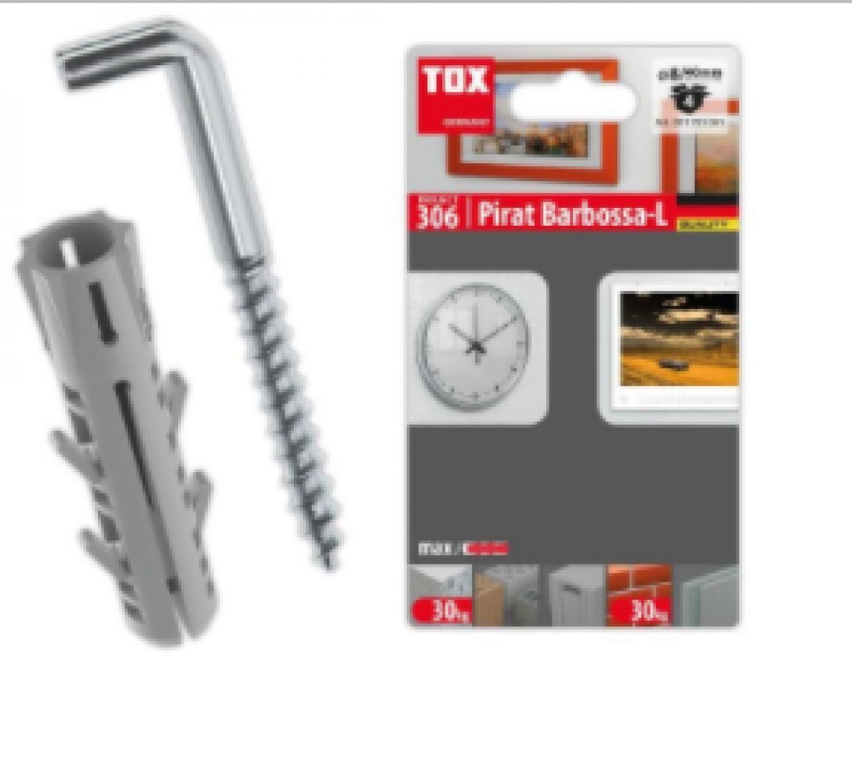 TOX Pirat Açılı Kancalı Barracuda Dübel | Dübel & Kanca