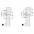 Hafele DCL84 Kapı kapatıcı F EN3,parlak pirinç