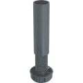 Hafele PFT04 Baza ayağı dübelli, siyah 100mm