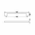 Hafele HAN Kulp parlak krom 160mm