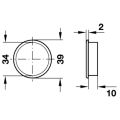 Hafele Karşılık halkası pl.kahverengi 39mm