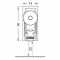 Hafele ZONE 60 Kapı altı giyotin yan.day.1130mm